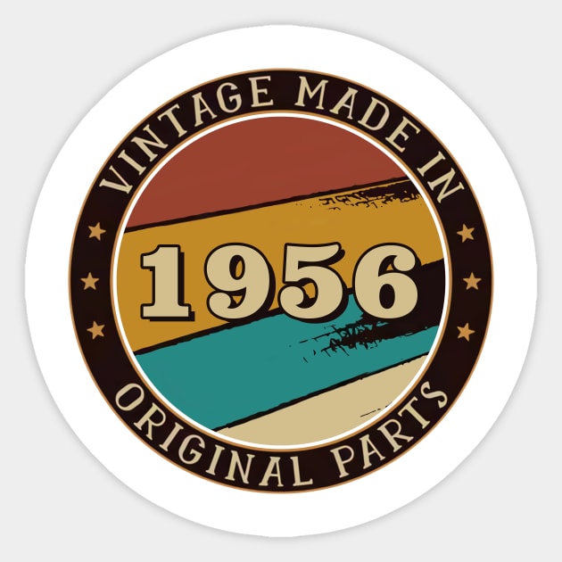 Vintage Made In 1956 Original Parts Sticker by super soul